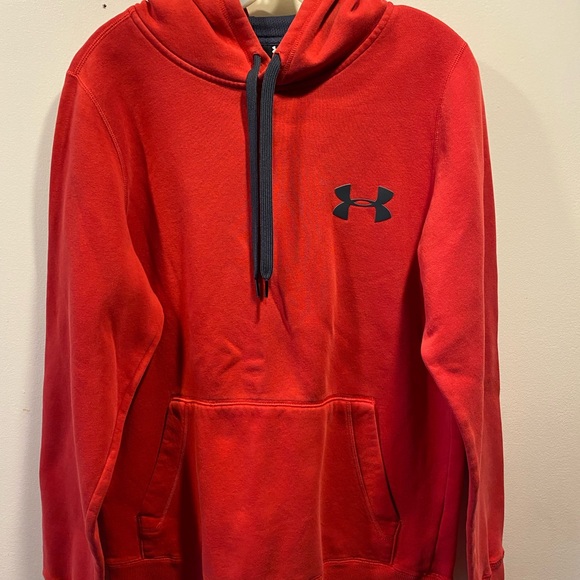 Under Armour Red Hoodie with Black Emblem - Picture 1 of 2